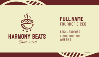 Hot Barbecue Grill Business Card