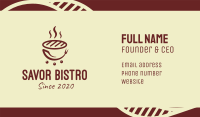 Hot Barbecue Grill Business Card