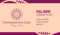 Organic Flower Spa Business Card