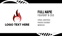 Fire Gauge Business Card Design