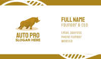 Gold Rhino Business Card Design