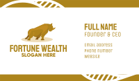 Gold Rhino Business Card Image Preview