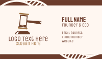 Brown Mobile Justice Business Card Design