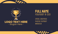 Championship Cup Business Card Design