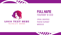 Curly Hair Business Card