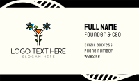 Organic Cocktail Flower Drink Business Card