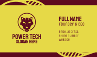 Maroon Wild Cat Business Card