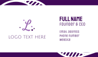 Magical Lettermark Business Card