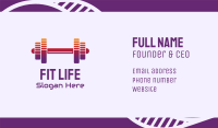 Dumbbell Fitness Gym Music Business Card Image Preview
