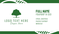 Green Tree Business Card Design
