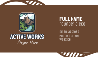 Mountain River Valley  Business Card Design