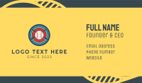 Baseball Team Crest Business Card Design