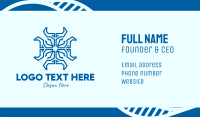 Blue Spiritual Cross  Business Card Design