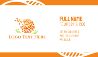 Marigold Flower Business Card Design