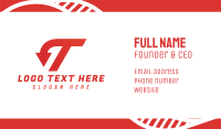 Red Arrow T Business Card