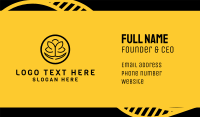 Black Yellow Anchor  Business Card