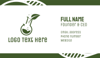 Green Laboratory Leaf Business Card