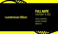 Yellow Gaming Glow Business Card Image Preview