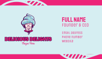 Sweet Old Lady Cupcake Business Card Image Preview