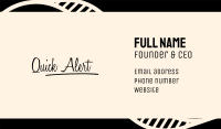 Script Wordmark Business Card