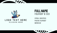 Pencil Dog Cartoon Business Card