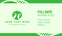 Green Organic Letter T Business Card