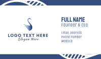 Blue And White Business Card example 2