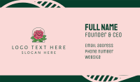 Rose Bloom Flower  Business Card Design