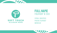 Painter Paintbrush Letter P Business Card Design