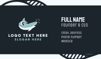 Blue Shark Business Card example 2