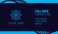 Blue Snowflake Business Card