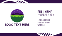 Night Field Business Card Design