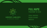 Green Mandala Star Business Card Image Preview