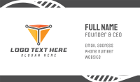 Triangle Cyber T Business Card Design