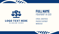Blue Legal Letter S Business Card Design