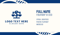 Blue Legal Letter S Business Card