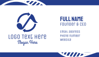 Blue Loop Music Business Card