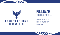 Blue Flying Falcon Business Card