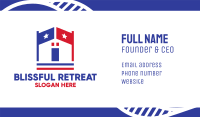 Patriotic Town Hall Business Card