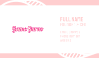 Retro Fashion Wordmark Business Card Design