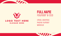 Tech Red Bull Business Card Image Preview