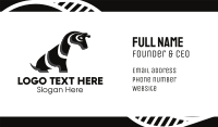 Cute Zebra Business Card