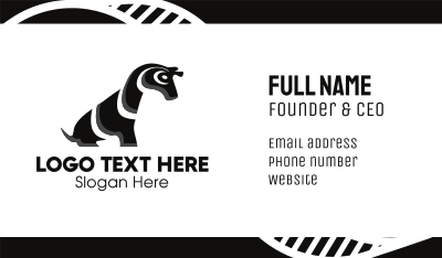 Cute Zebra Business Card Image Preview