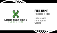 Green Natural X Business Card