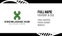 Green Natural X Business Card