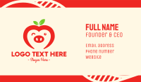 Happy Fruit Pig Business Card