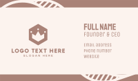 Polygon Crown Badge Business Card