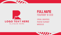 Letter R Real Estate Business Card Design