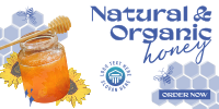 Delicious Organic Pure Honey Twitter Post