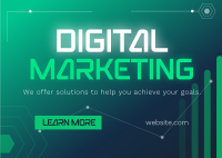 Digital Marketing Technology Postcard Image Preview